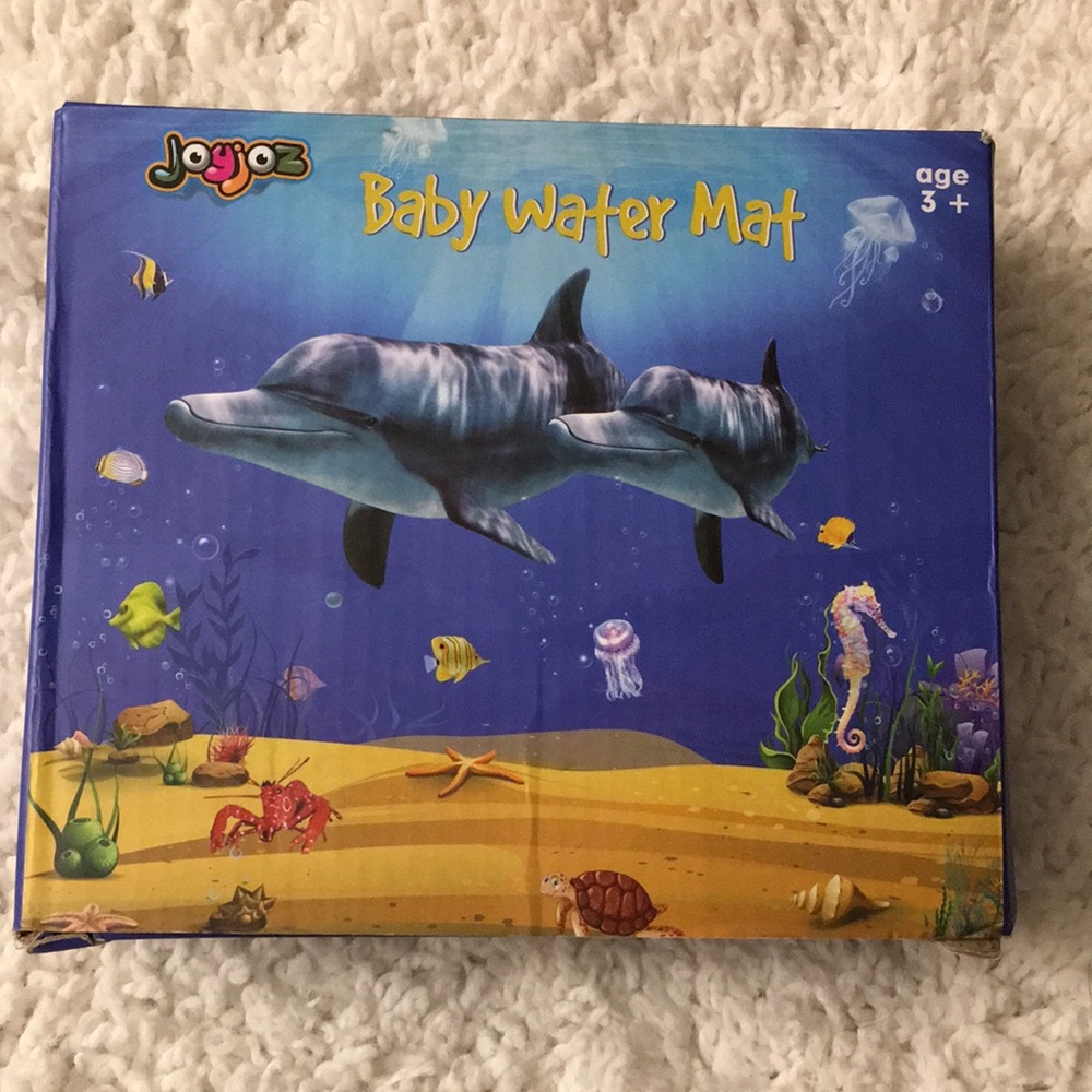 JoyJoz Inflatable Tummy Time Baby Water Mat for Infants and Toddlers